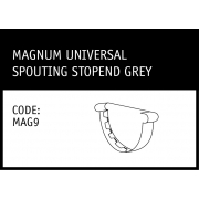 Marley Magnum Universal Spouting Stopend Grey - MAG9